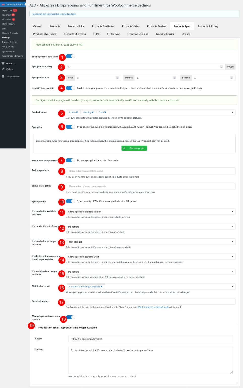 Settings – Product Sync – VillaTheme Documentation