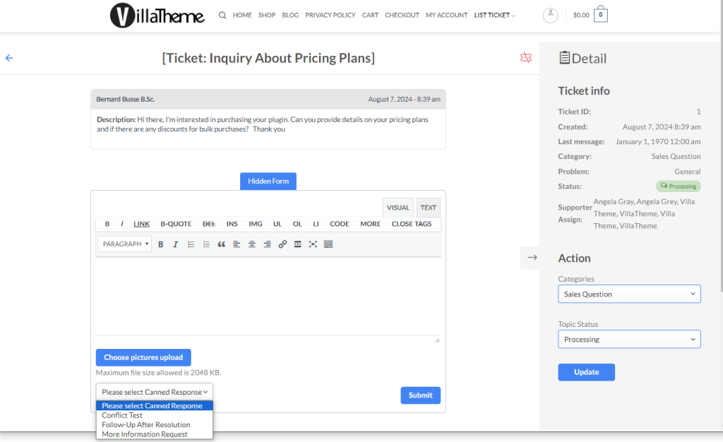 HAPPY – Helpdesk Support Ticket System – VillaTheme Documentation
